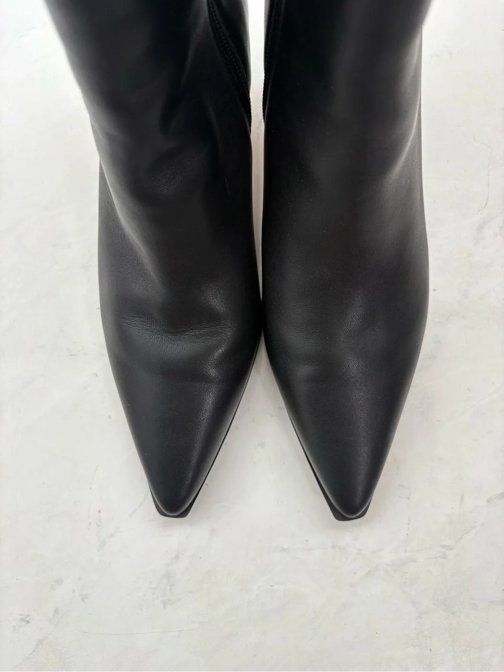 J. Crew Size 7.5 Black Stevie Ankle Boots Kitten Heel Chic Minimalist Neutral